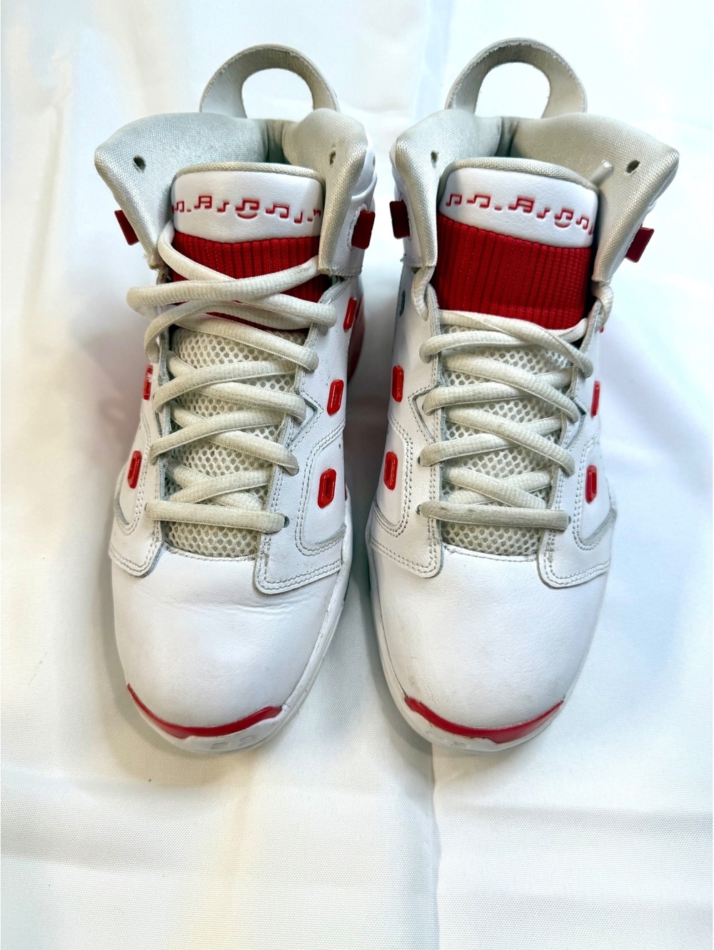 Nike Air Jordan 6 Retro White Red Basketball Shoes Size 9
